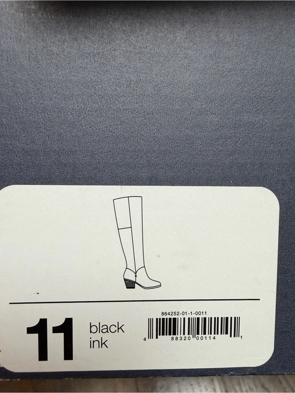 GAP Black Knee High Block Heel Boots Size 11